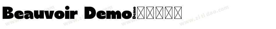 Beauvoir Demo字体转换